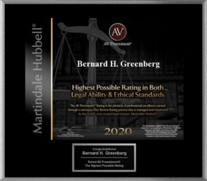 Bernard Greenberg 2020 AV Award